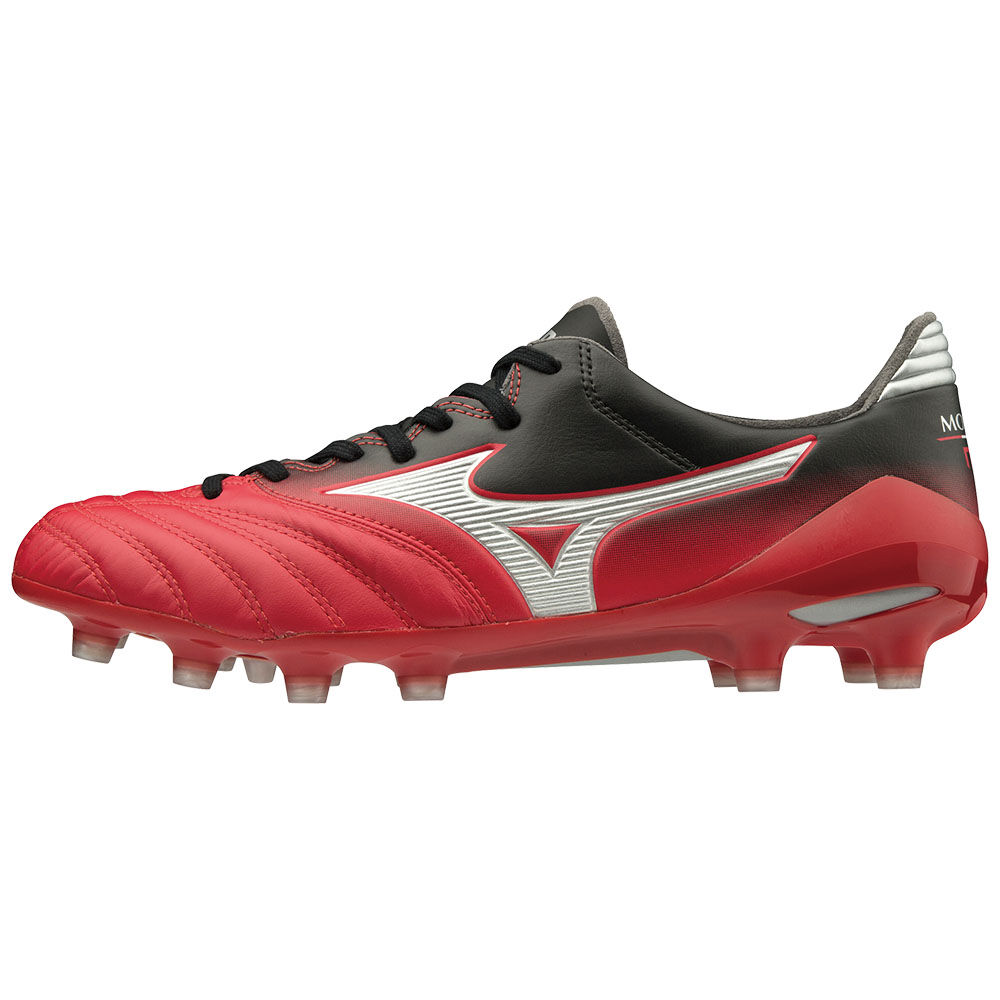 Botas de Futbol Mizuno MORELIA NEO II MD Hombre Rojas/Plateadas/Negras Ofertas DZBN-08359